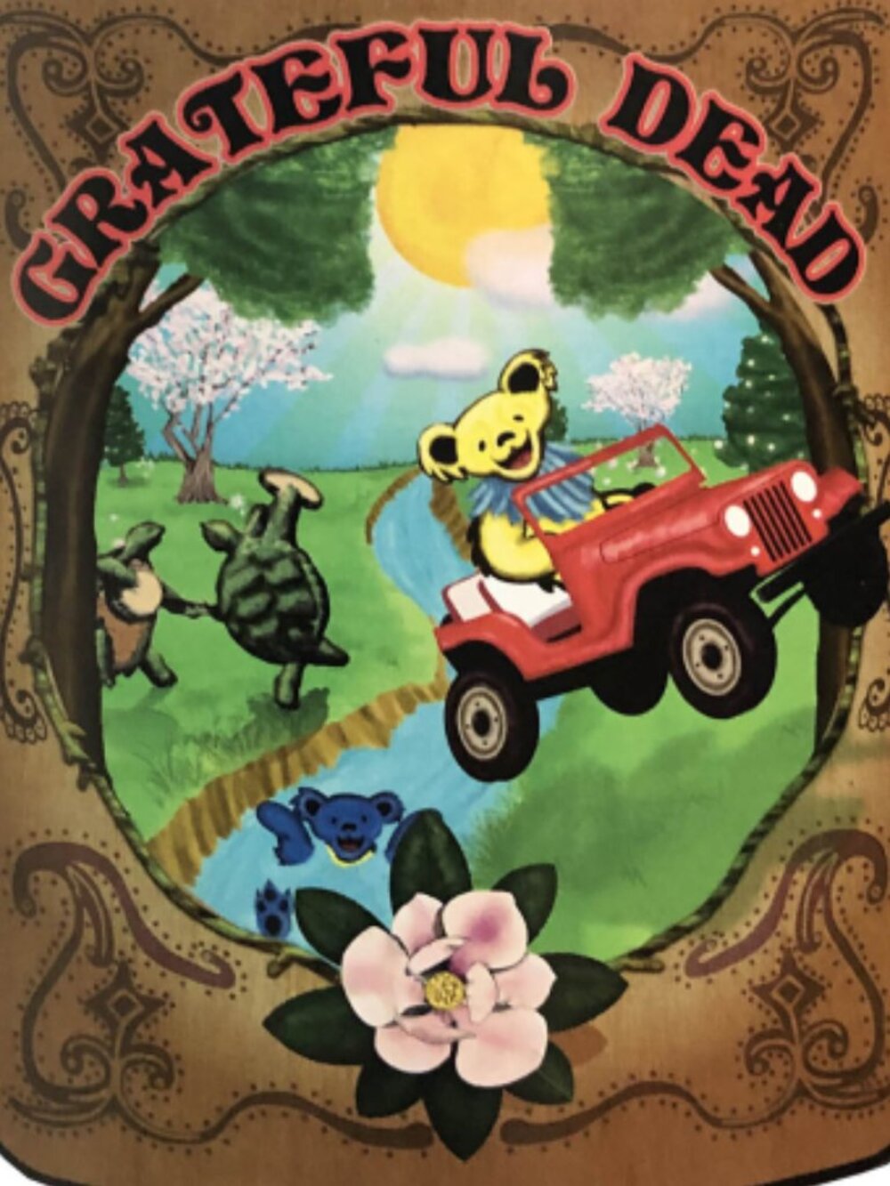 Grateful Dead Sugar Magnolia Blanket ~ 50" x 60" ~ Officially Licensed ~ New!